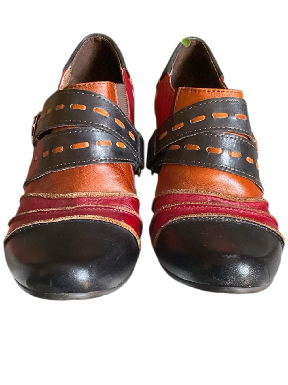 Spring Step (L'Artiste) Wondrous Ankle Booties Shoes Leather Heels Sz 39 / 8.5 - Picture 3 of 14